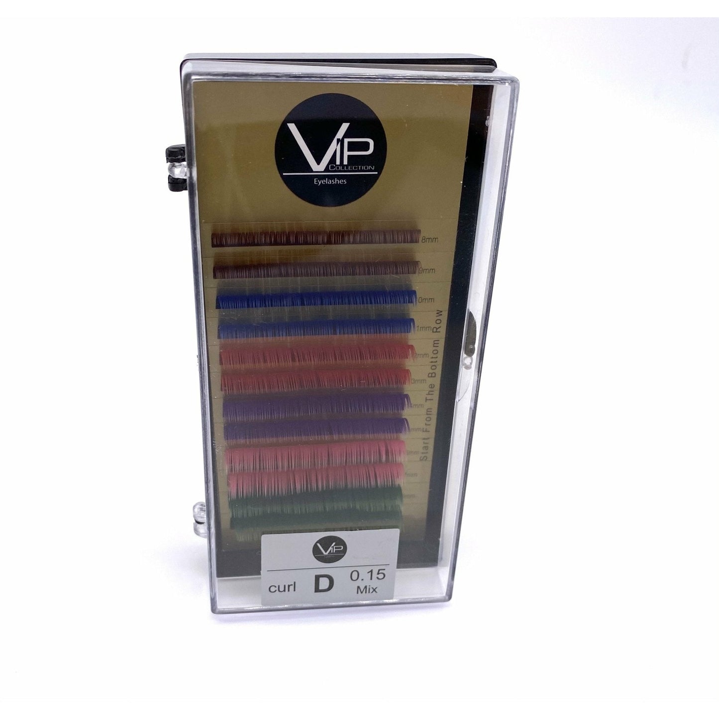 VIP Eyelashes 12 Lines 0.15mm D Curl, Rainbow