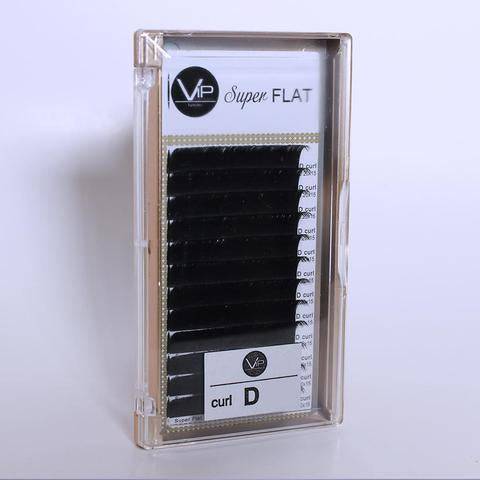 VIP Eyelashes Super Flat Extensions 12 Lines 0.15mm D Curl