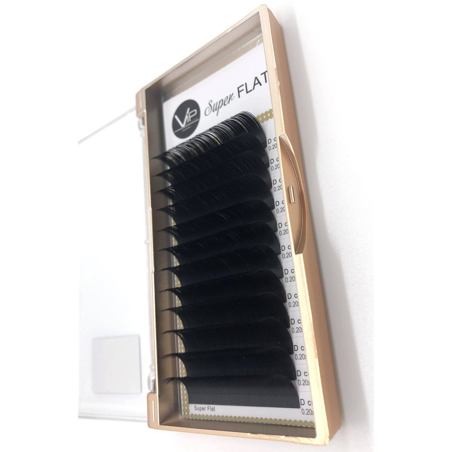 VIP Eyelashes Super Flat Extensions 12 Lines 0.20mm D Curl