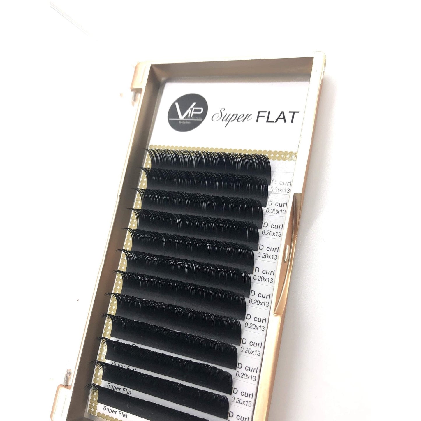 VIP Eyelashes Super Flat Extensions 12 Lines 0.20mm D Curl