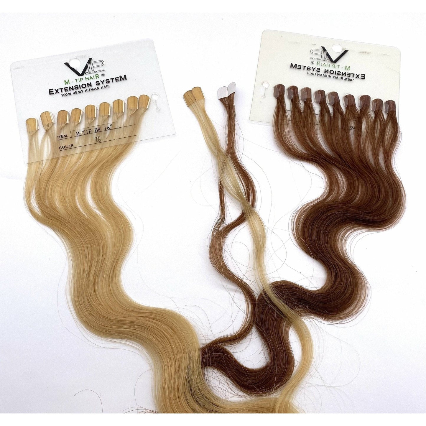 VIP M-Tip System (Tape Extensions 100 Strands) / Body Wave 18" 100% Human Hair