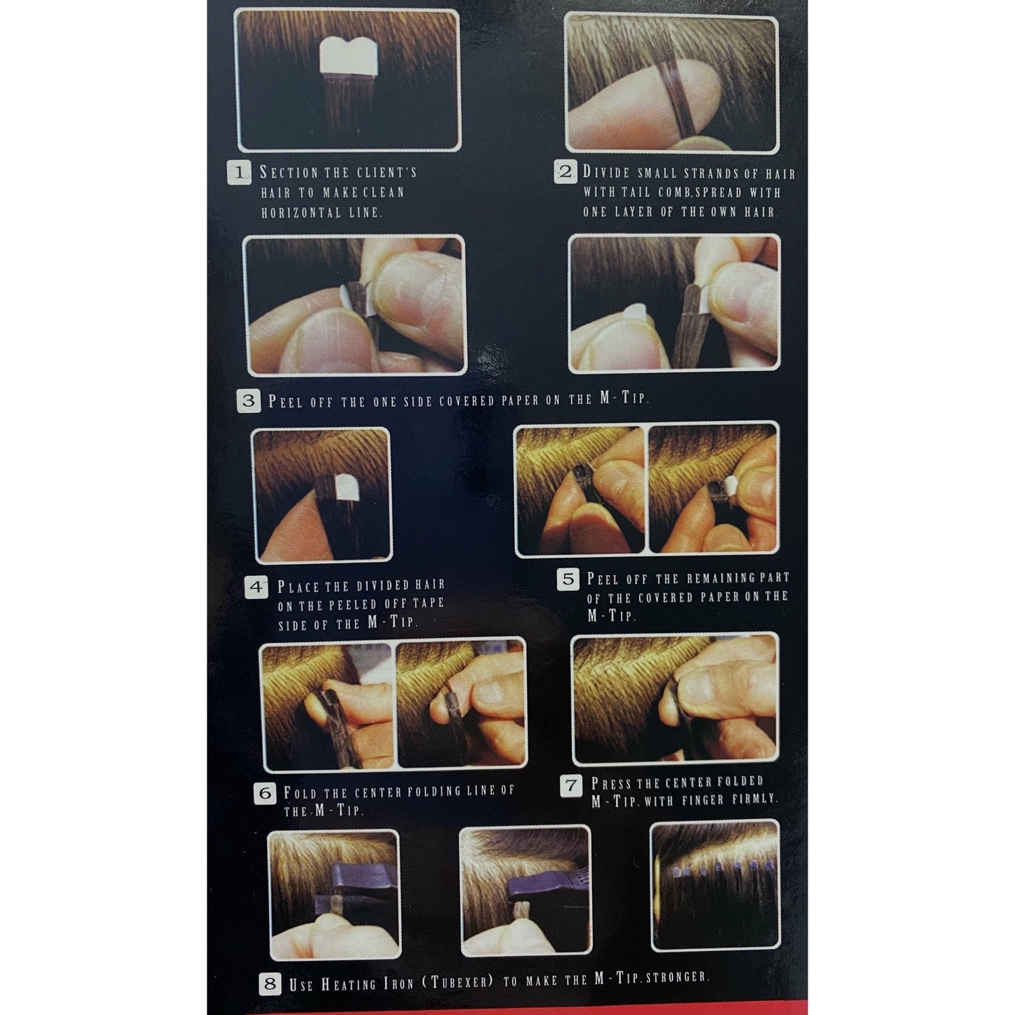 VIP M-Tip System (Tape Extensions 100 Strands) / Straight 18"