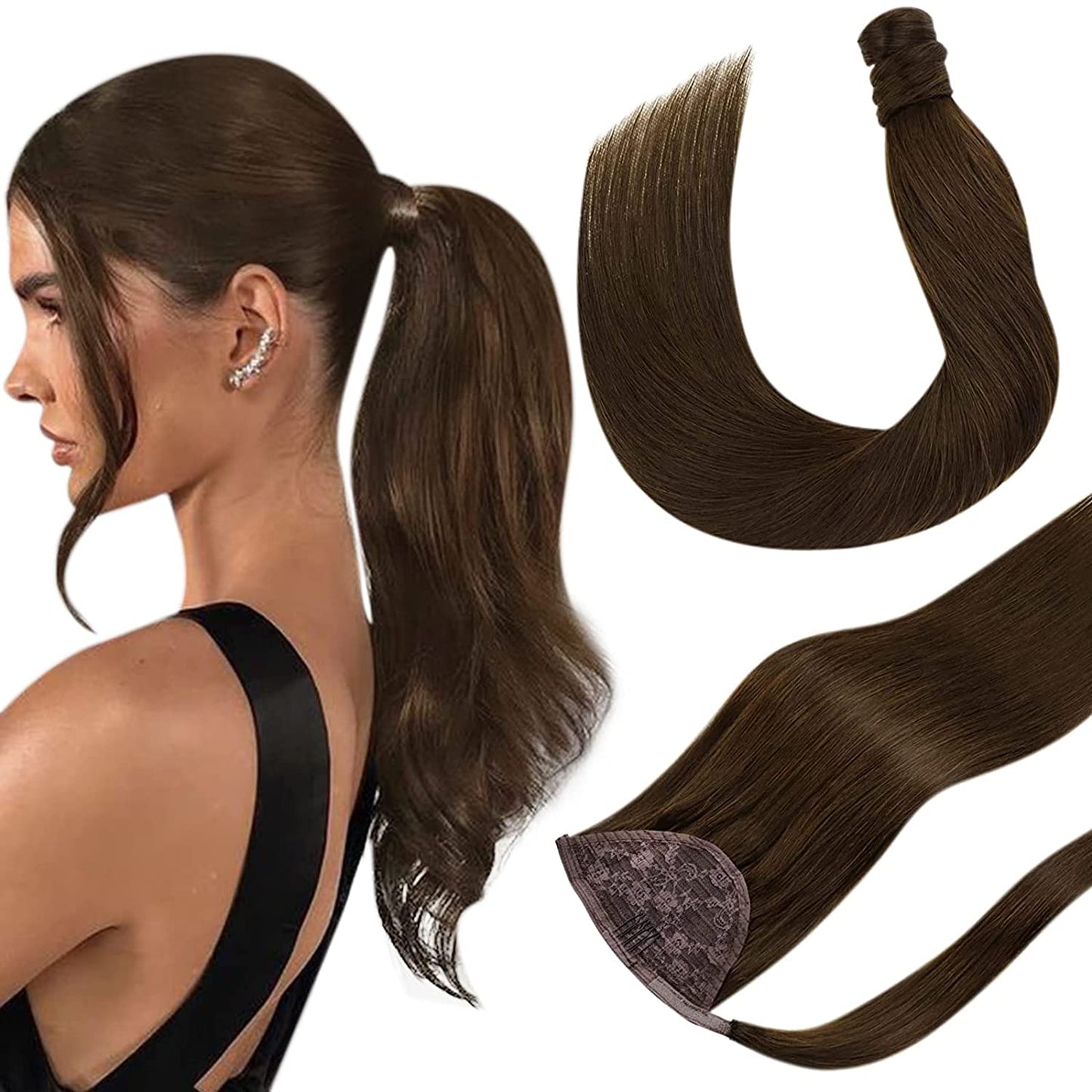 VIP Ponytail Silky 18" 100% Human Hair Extension