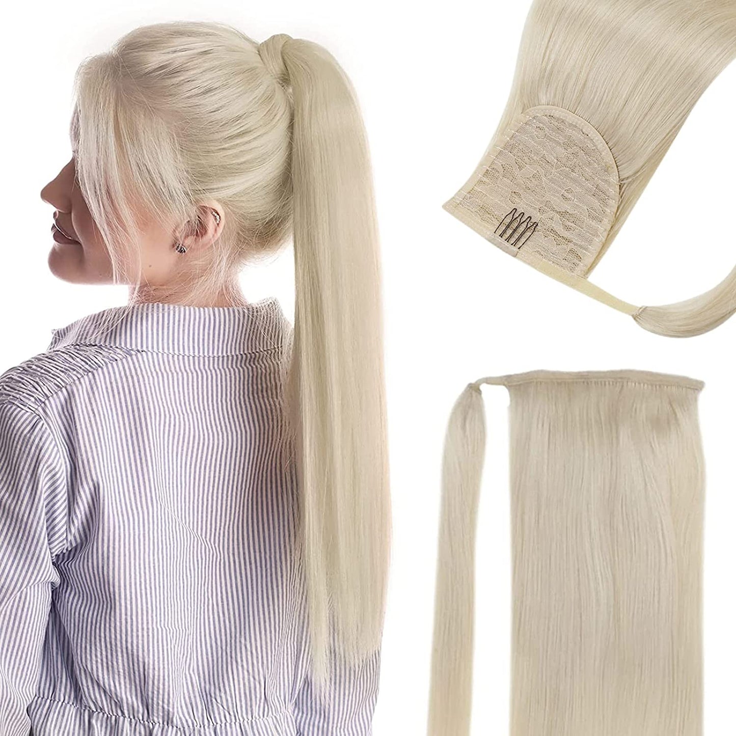 VIP Ponytail Silky 18" 100% Human Hair Extension