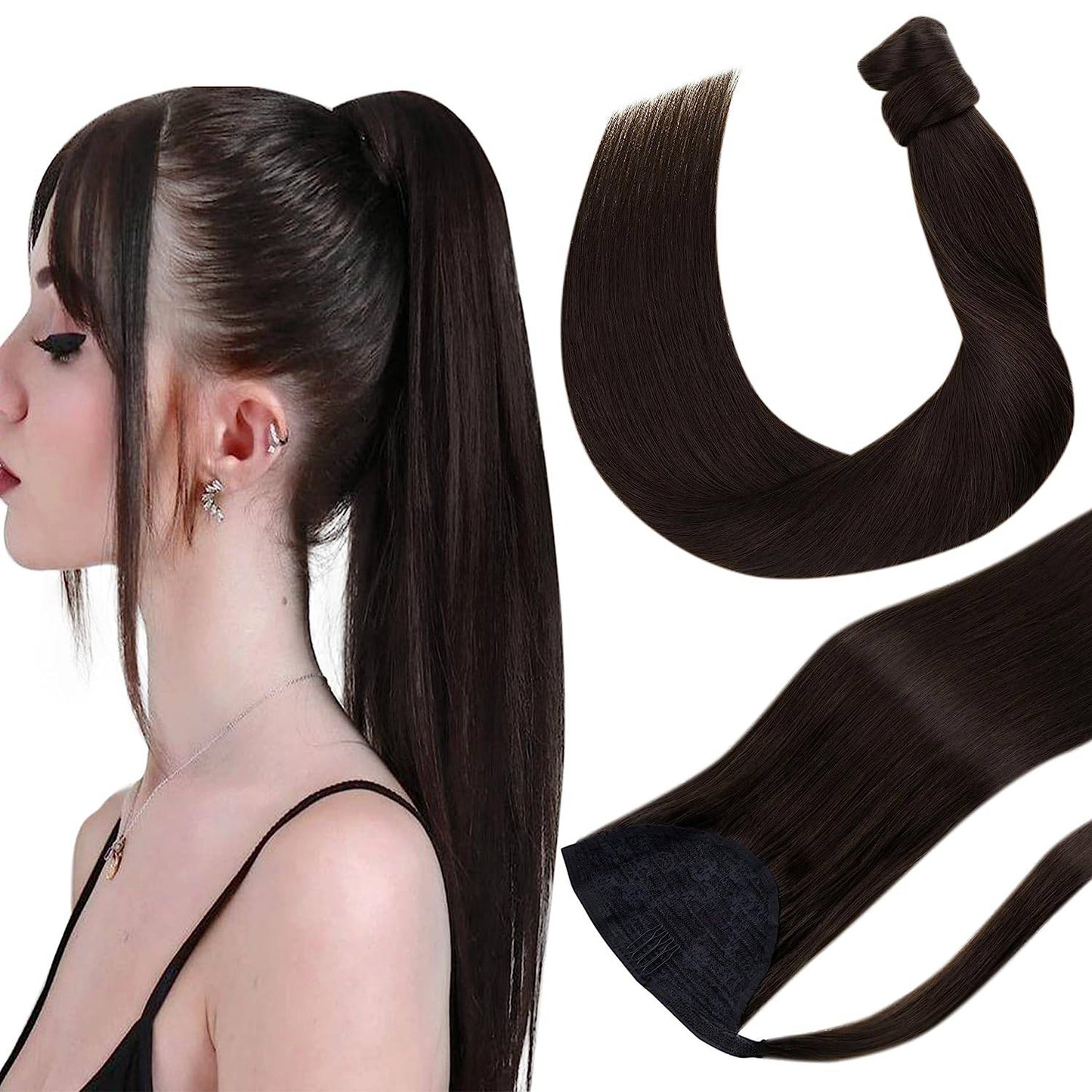 VIP Ponytail Silky 18" 100% Human Hair Extension
