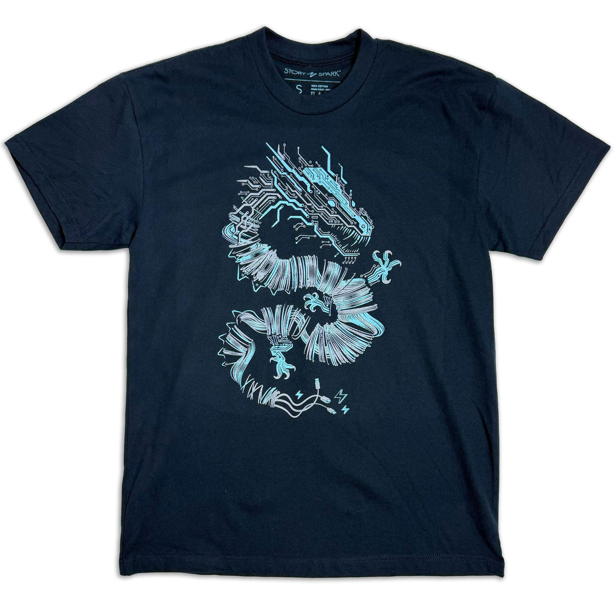 Camiseta de peso pesado Volt Dragon