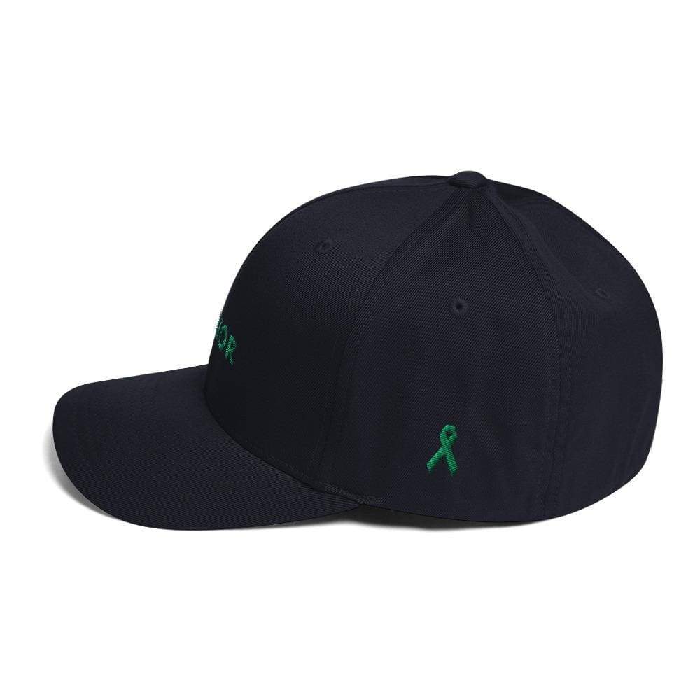 Gorra de béisbol de sarga ajustada Warrior y cinta verde