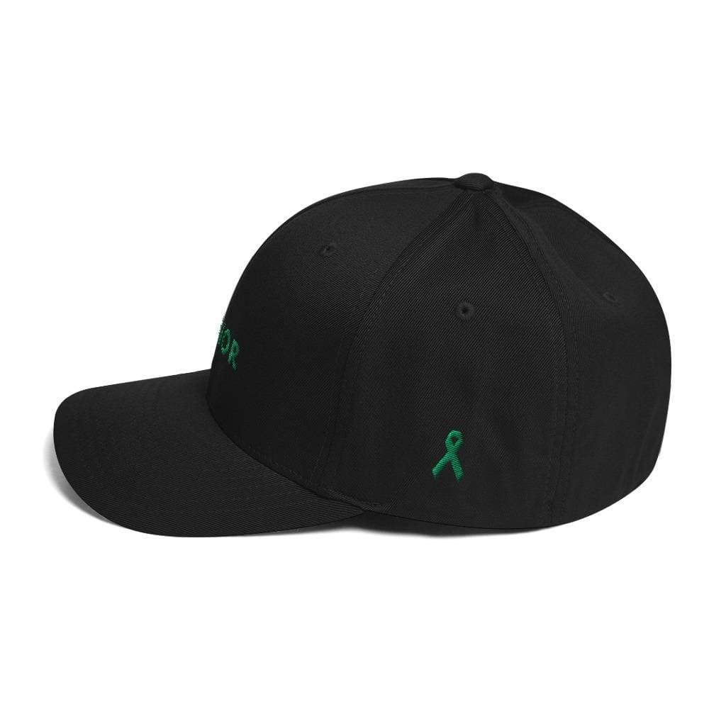 Gorra de béisbol de sarga ajustada Warrior y cinta verde