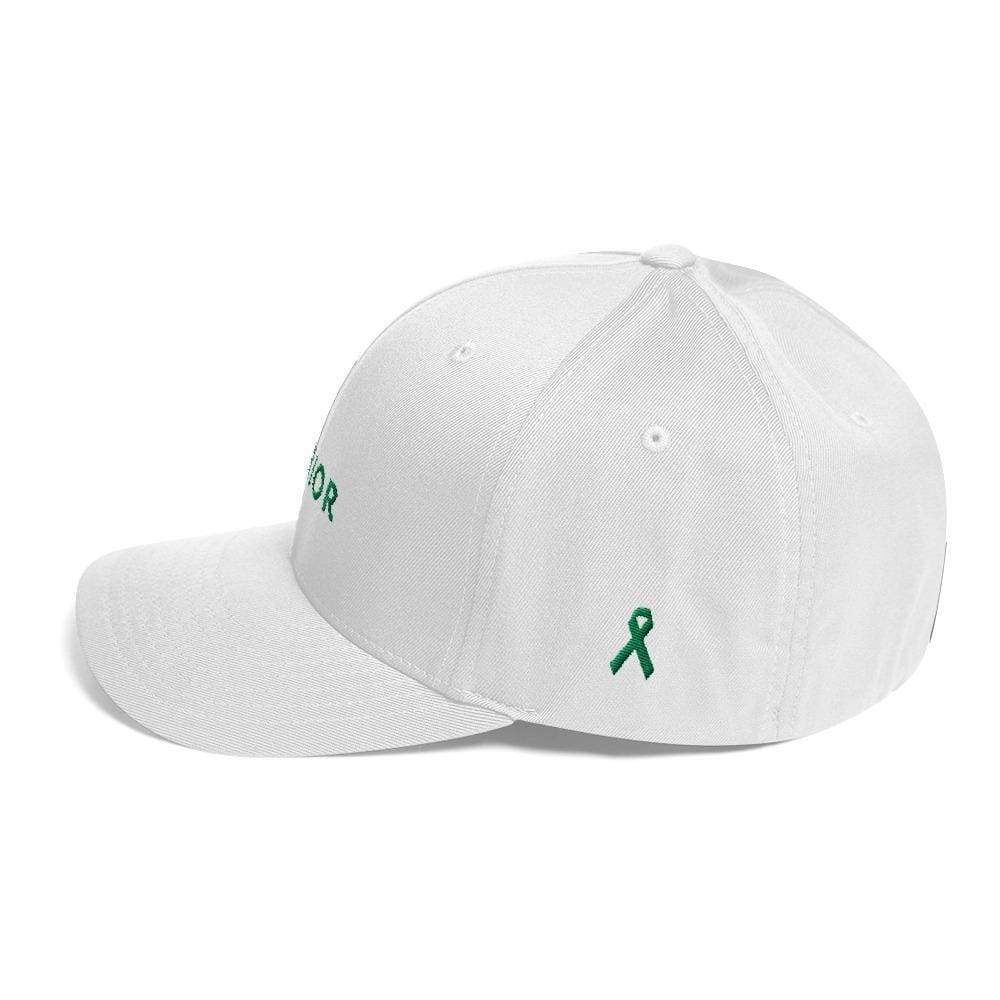 Gorra de béisbol de sarga ajustada Warrior y cinta verde