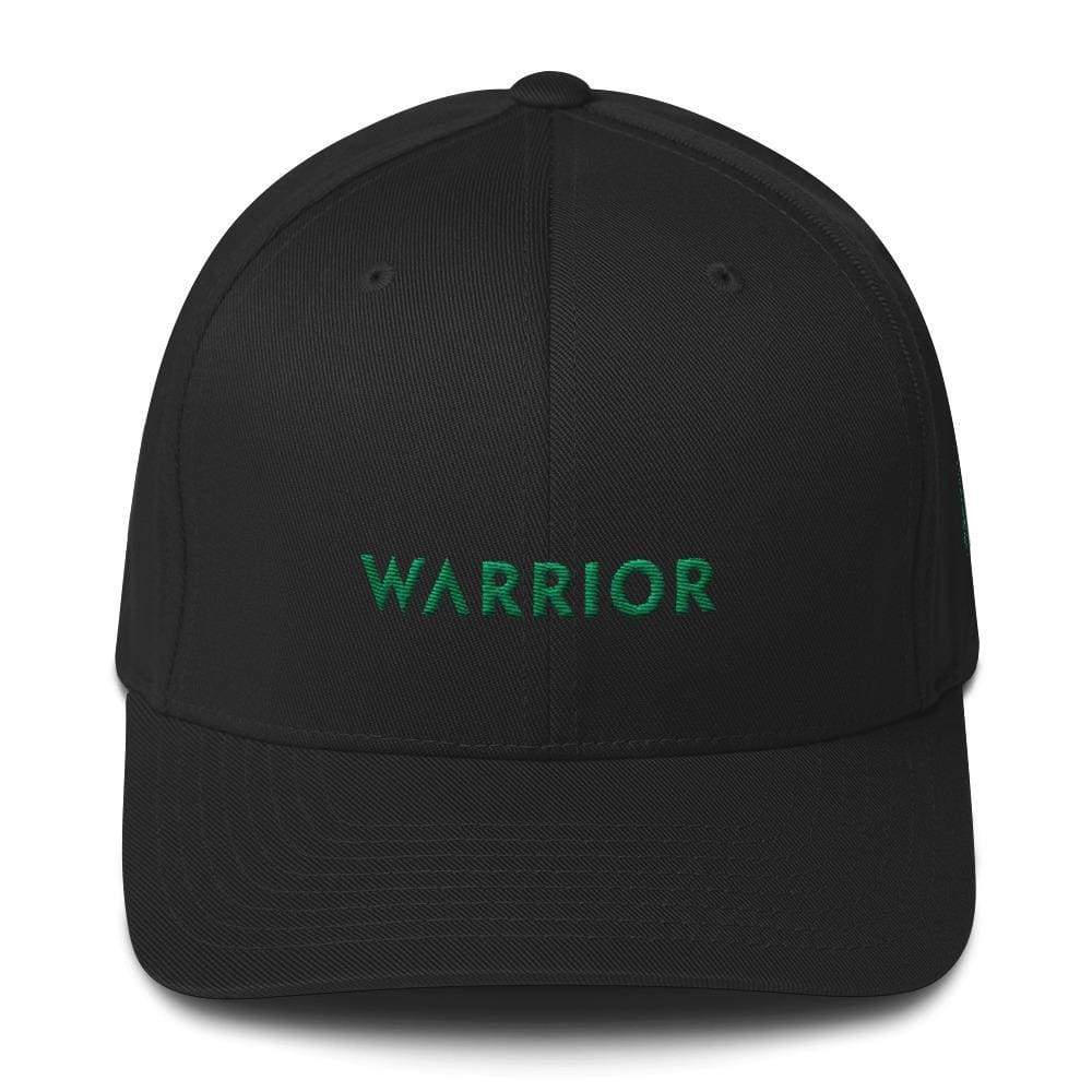 Gorra de béisbol de sarga ajustada Warrior y cinta verde