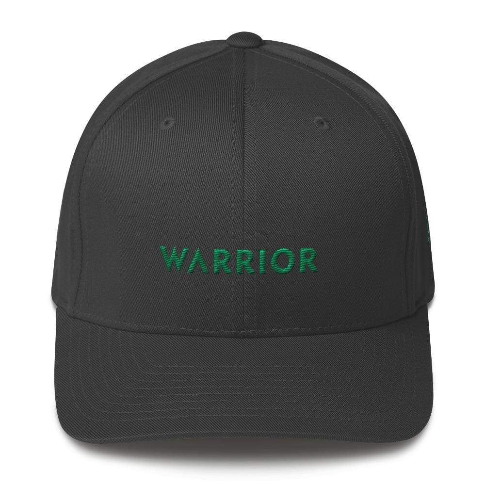 Gorra de béisbol de sarga ajustada Warrior y cinta verde
