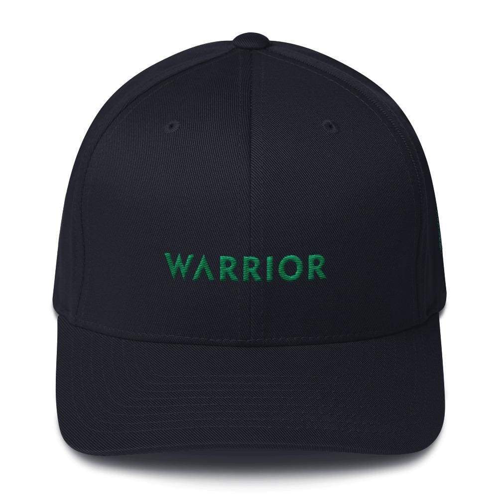 Gorra de béisbol de sarga ajustada Warrior y cinta verde