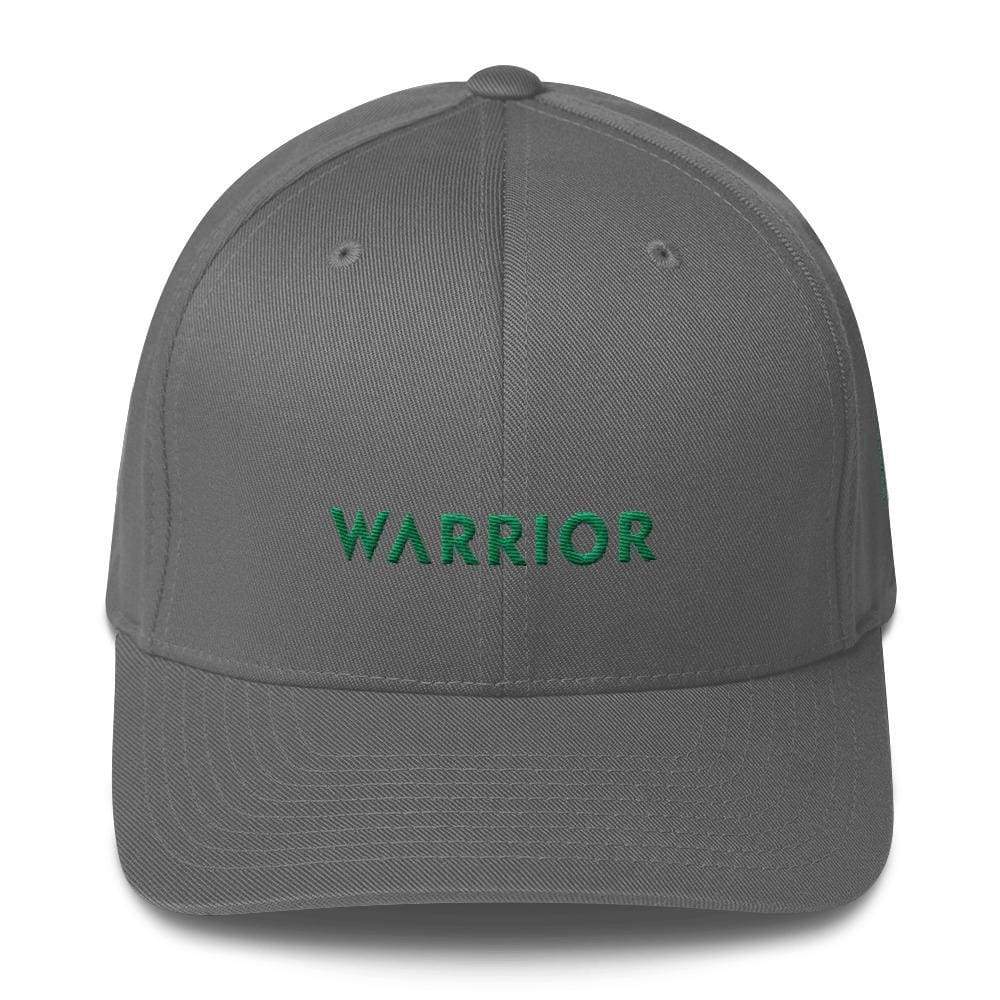 Gorra de béisbol de sarga ajustada Warrior y cinta verde