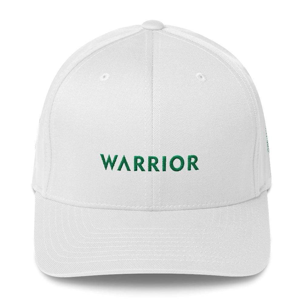 Gorra de béisbol de sarga ajustada Warrior y cinta verde