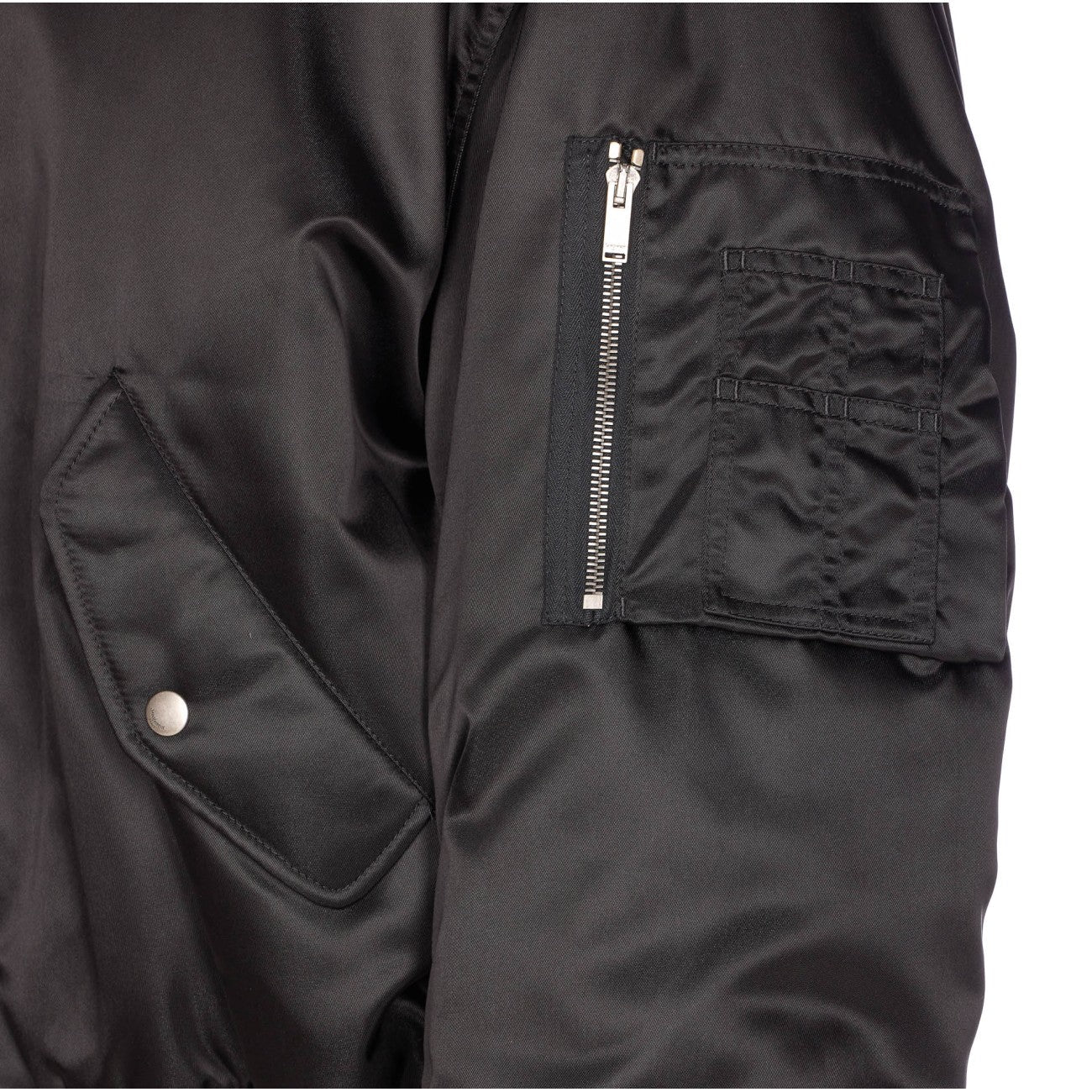 Bomber de sarga de nailon impermeable Saint Laurent para hombre