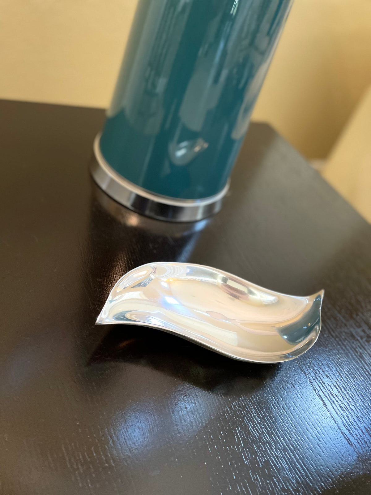 Wavy Recycled Aluminum Snack And Nut Bowl Minimal Design