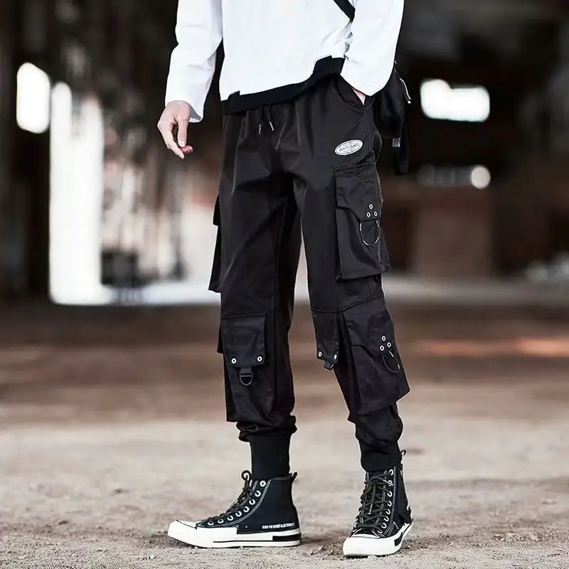 Webbing Harem Trousers - # BOAA13410027