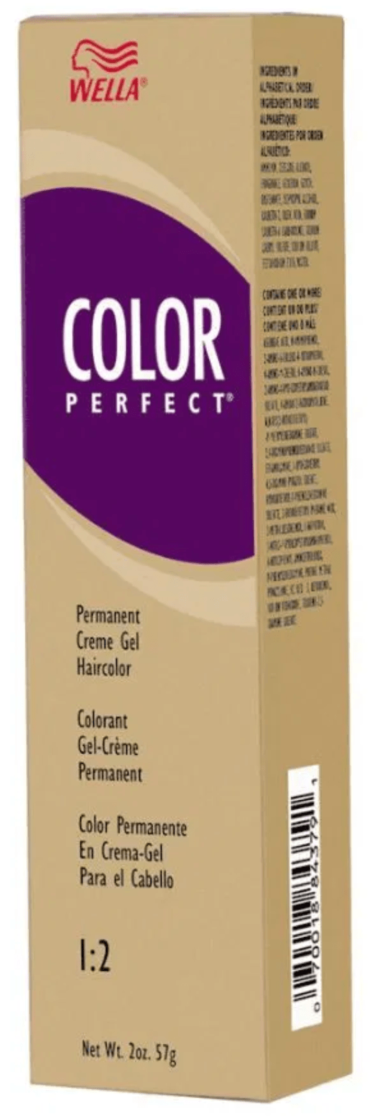 Wella Color Perfect Permanent Creme Gel Hair Color 1:2 BB Blonding Cream