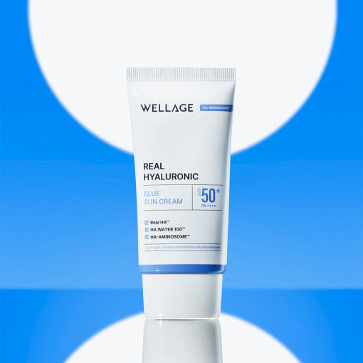 WELLAGE Real Hyaluronic Blue Sun Cream SPF50+ PA++++ 50ml