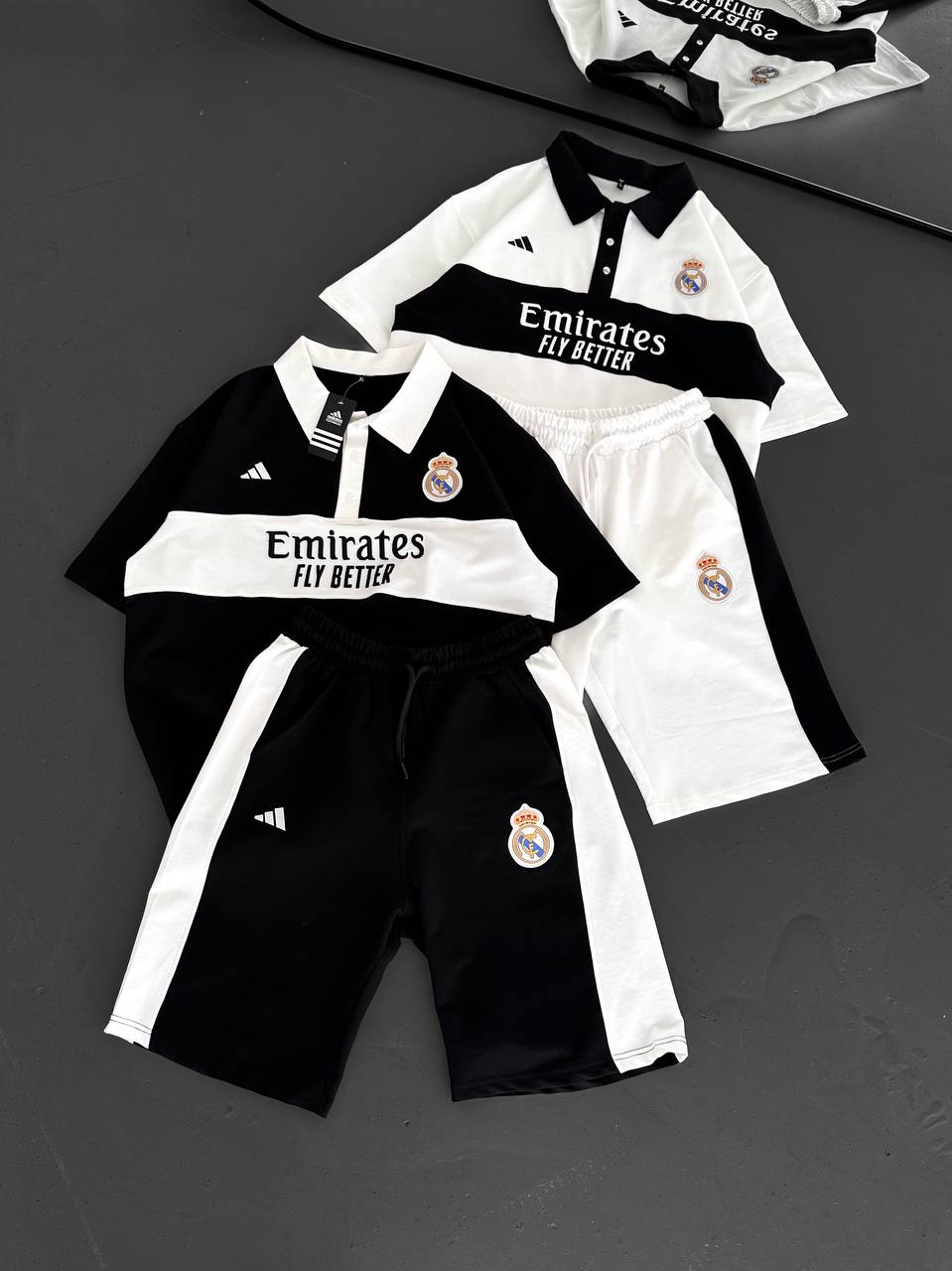 Conjunto de Polo y Shorts para Hombre Estilo Club Elite – Look Deportivo Entallado con Detalle de Escudo
