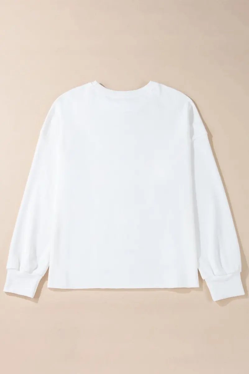 Accessories Love Salve Bowknot Sweatshirt Women's Daily Loose Fit Pullover Top - Soft & Casual
