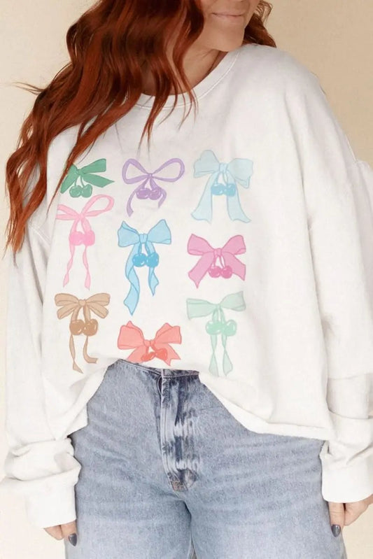 Accesorios Love Salve Lazo Sudadera Suelta de Manga Larga para Mujer - Suave y Casual