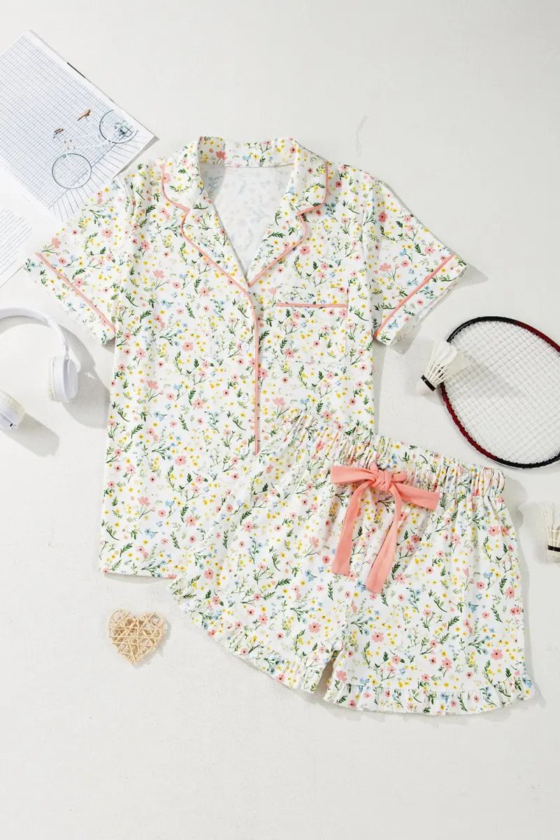 Accessories Love Salve Floral Pajama Set Women's Summer Sleepwear Comfy & Lightweight
