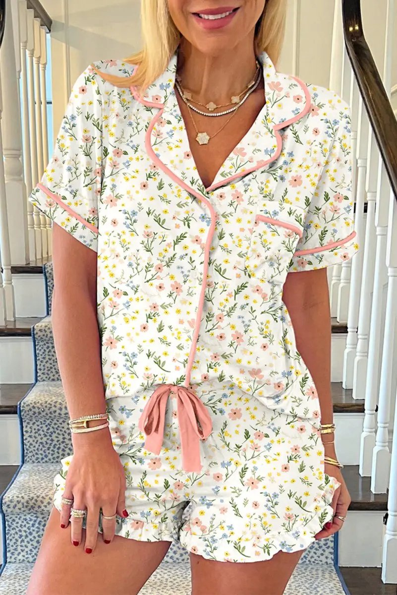 Accessories Love Salve Floral Pajama Set Women's Summer Sleepwear Comfy & Lightweight