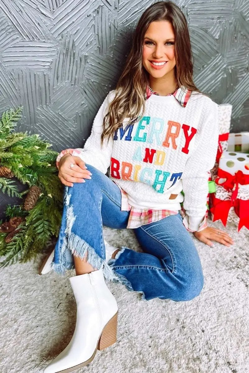 Sweatshirt - Cable Knit - Cozy Winter Essential