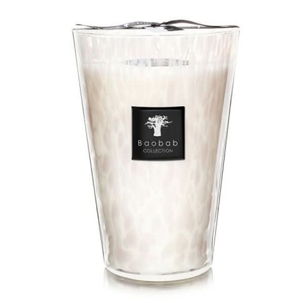 Baobab Collection White Pearls Candle