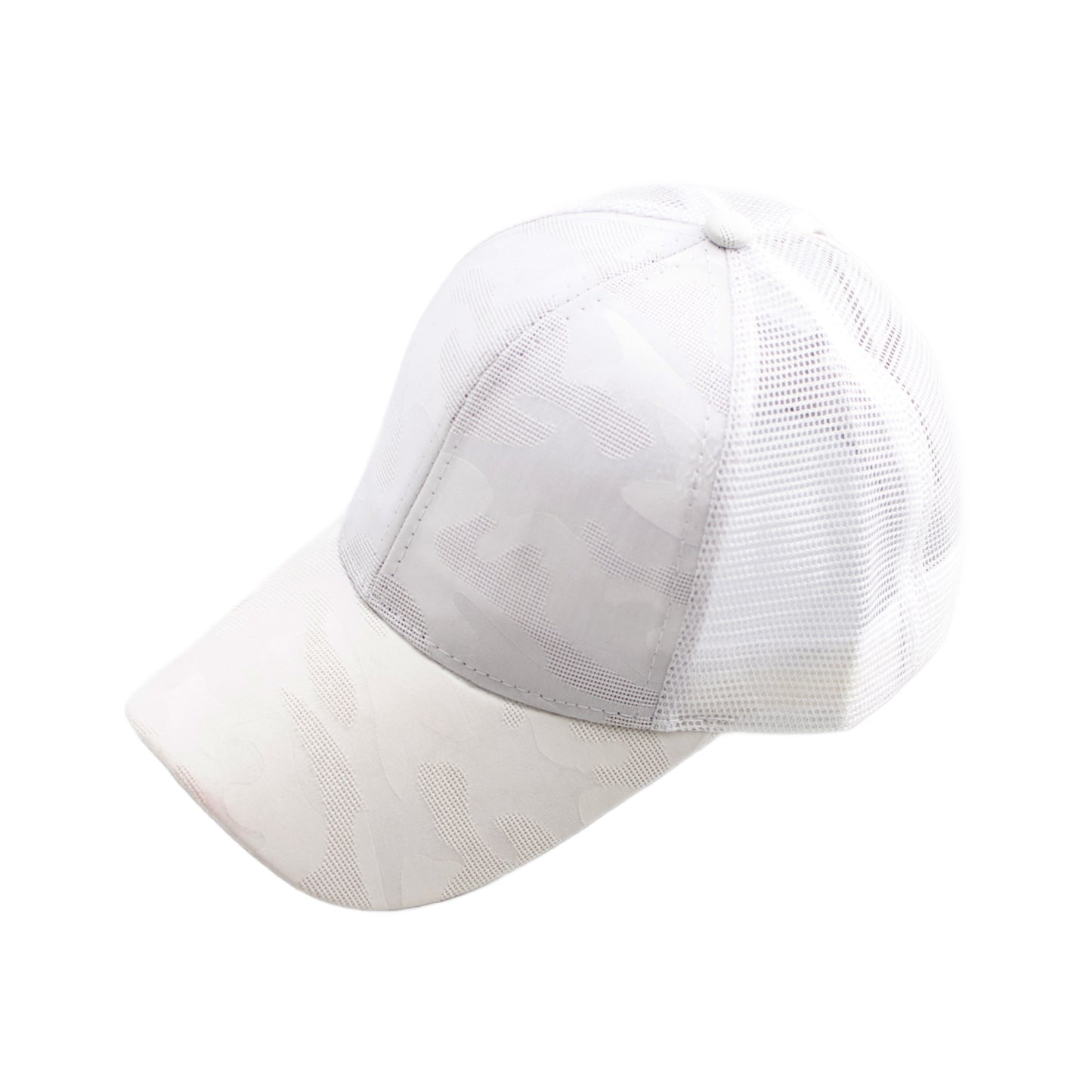 Gorra de camuflaje para moño desordenado
