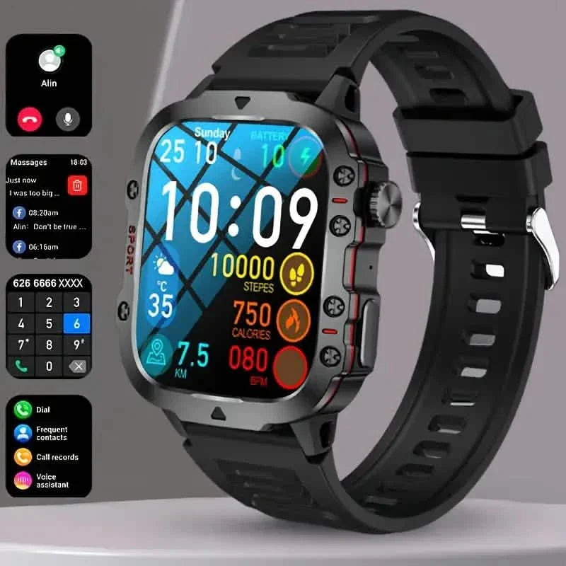 Wireless Talk Fitness AI Voice Outdoor 100+ Sports Mode Outdoor Smart Watch