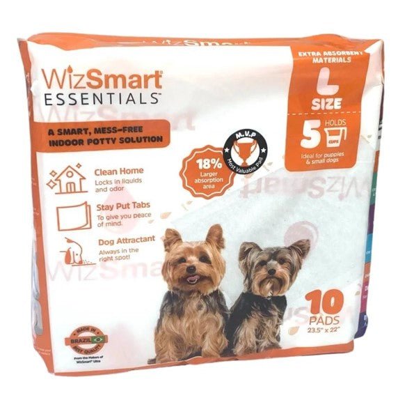 Empapadores de entrenamiento WizSmart Essentials para perros grandes y cachorros