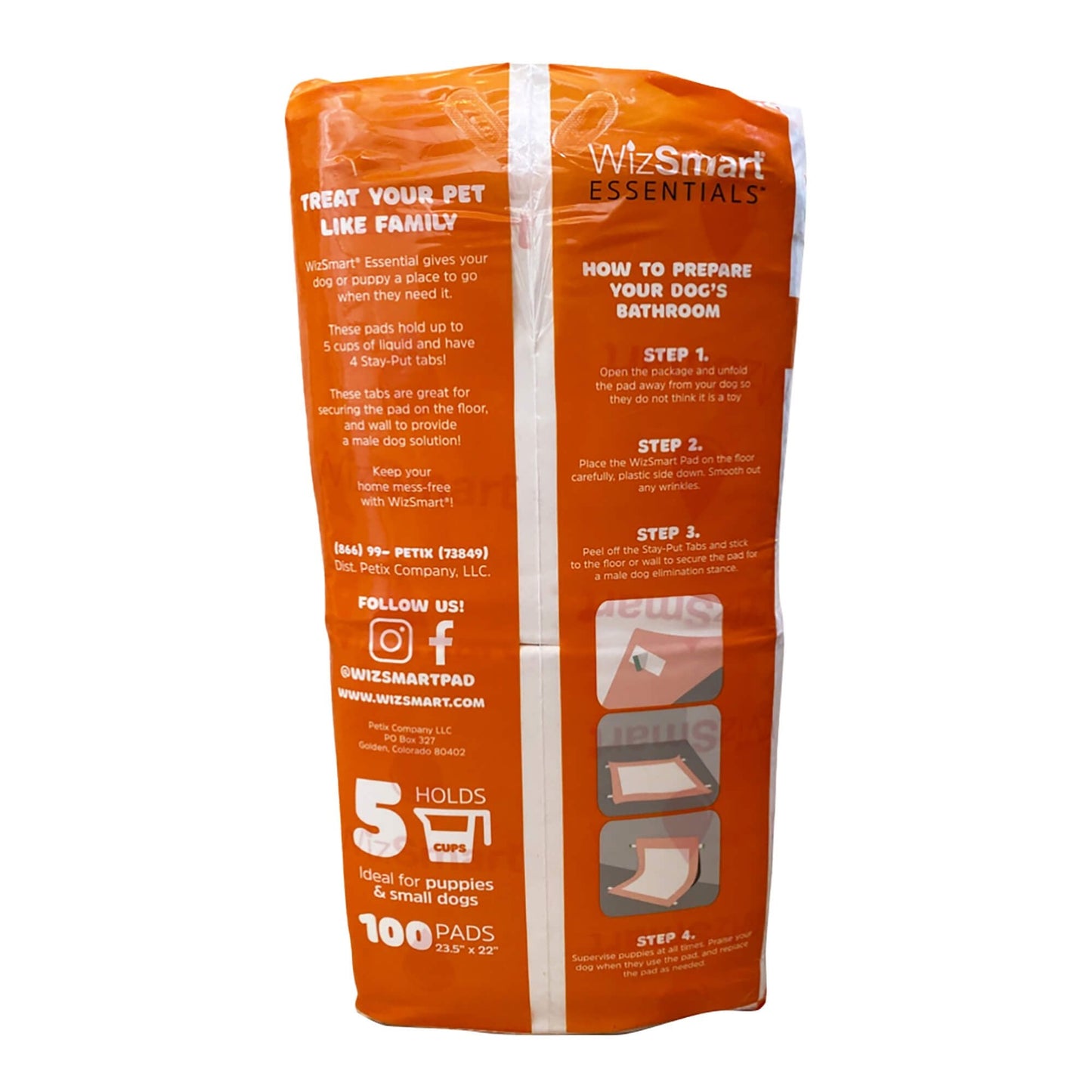 Empapadores de entrenamiento WizSmart Essentials para perros grandes y cachorros