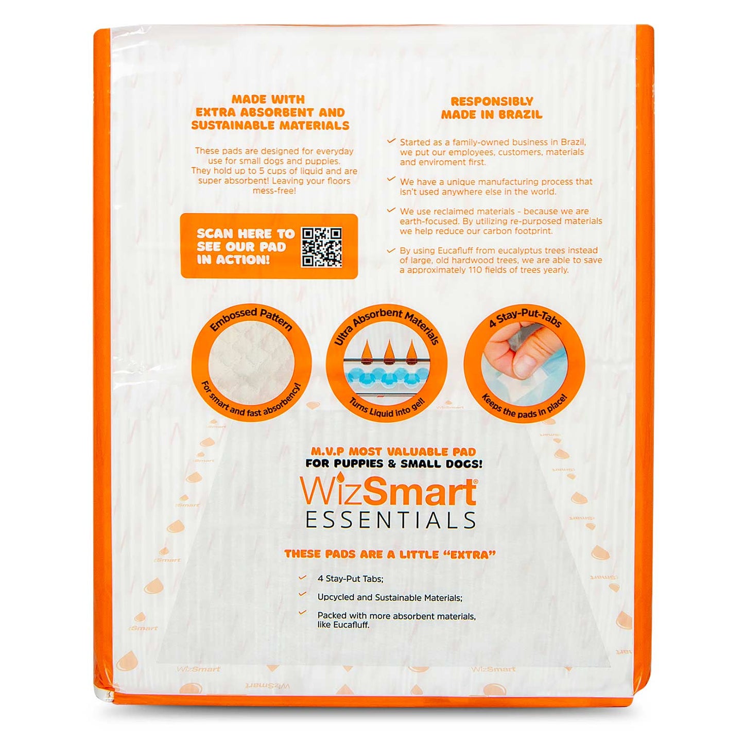 Empapadores de entrenamiento WizSmart Essentials para perros grandes y cachorros