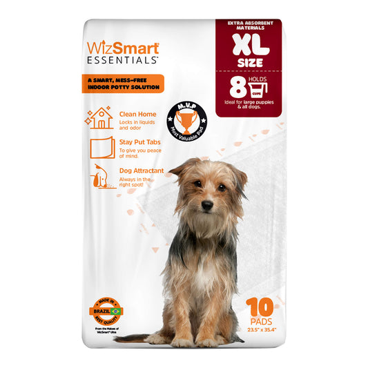 Empapadores de Entrenamiento WizSmart Essentials con Atrayente para Perros y Cachorros, Talla XL