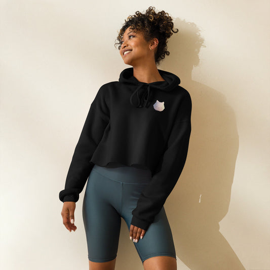 Sudadera corta con capucha