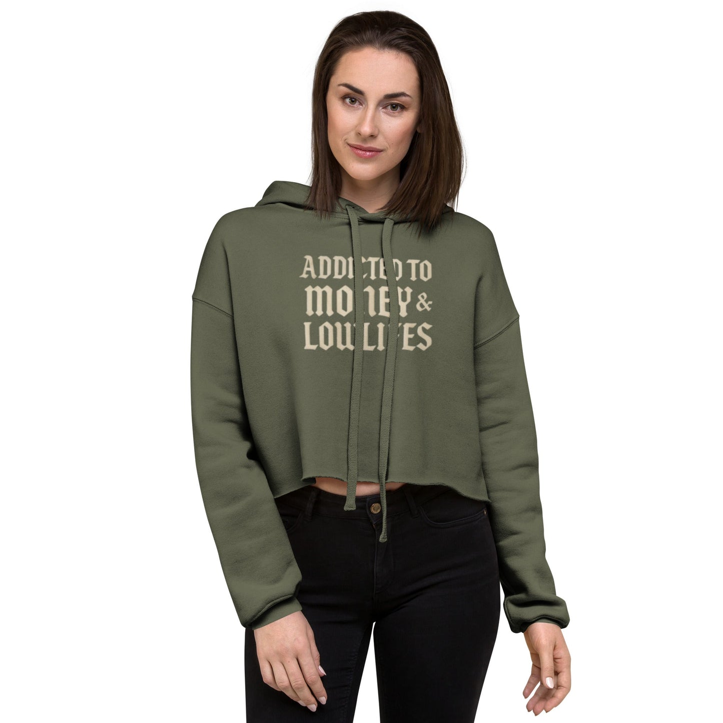 Addicted Crop Hoodie