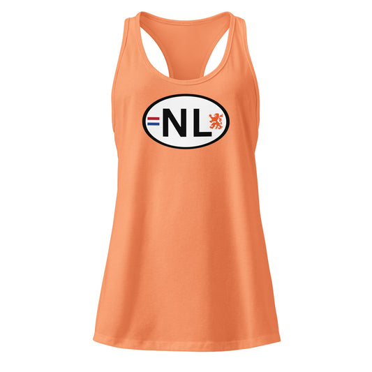 NL - Camiseta sin mangas ajustada de espalda nadadora para mujer