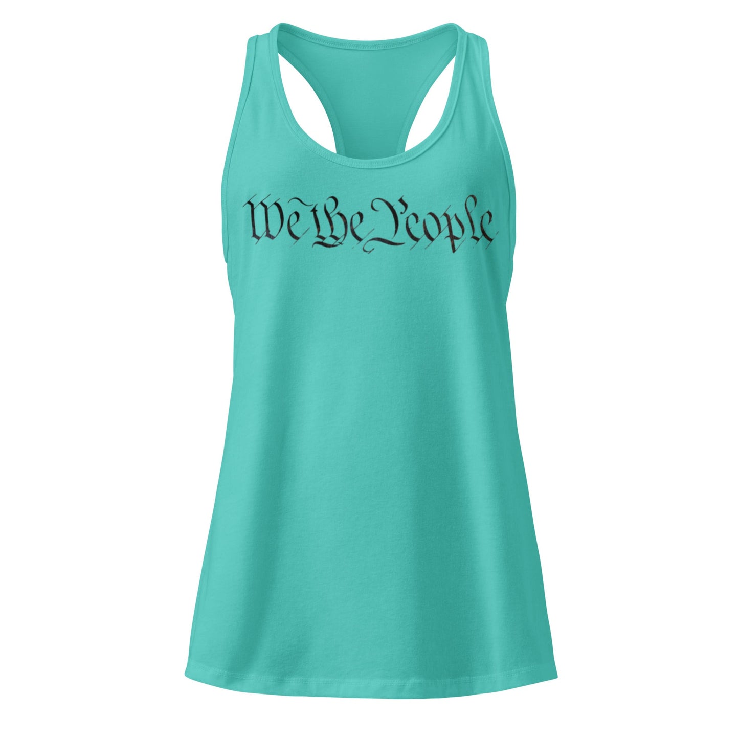 We the People - Camiseta sin mangas ajustada con espalda deportiva para mujer