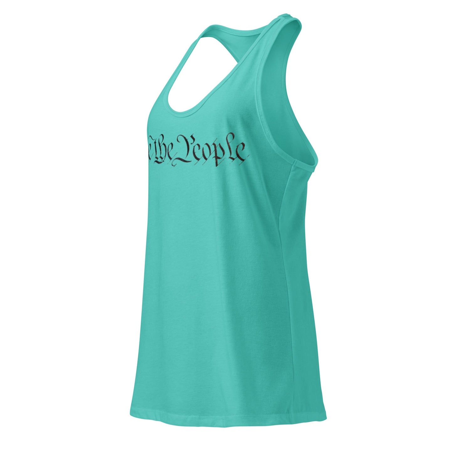 We the People - Camiseta sin mangas ajustada con espalda deportiva para mujer