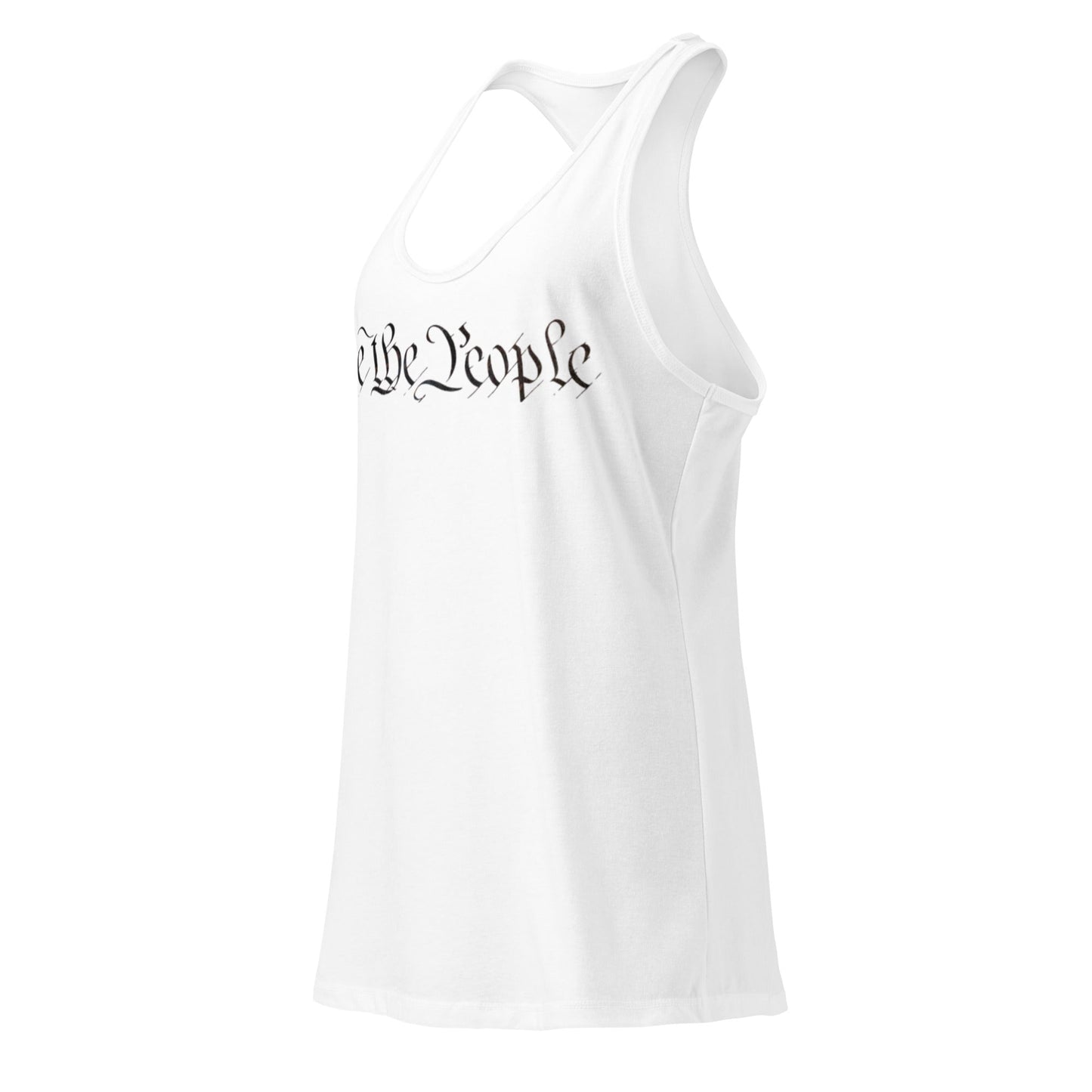 We the People - Camiseta sin mangas ajustada con espalda deportiva para mujer
