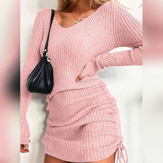 Women's Long Sleeve Sweater Dress