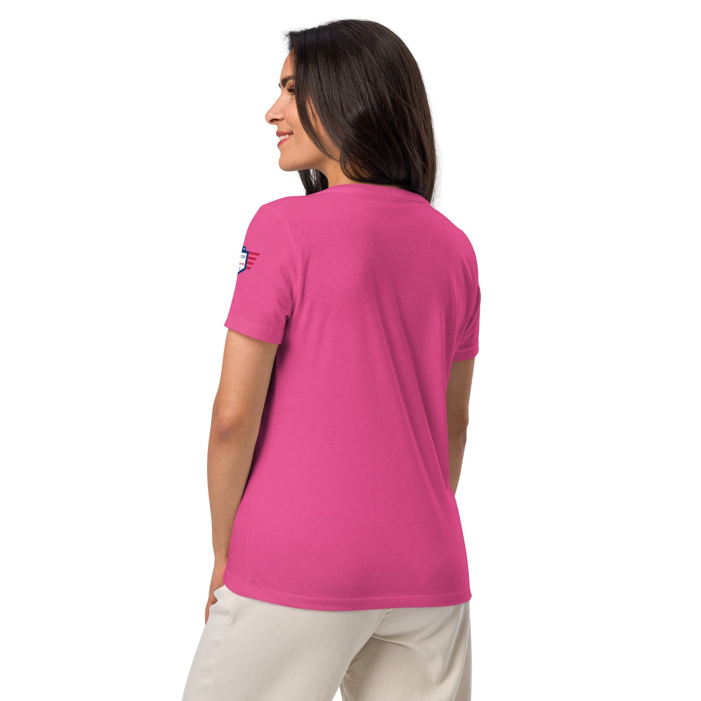 Keep Calm and Dutch on - Women’s relaxed v-neck t-shirt