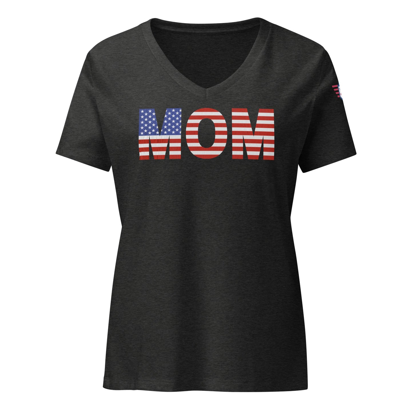 Mom USA - Women’s relaxed v-neck t-shirt