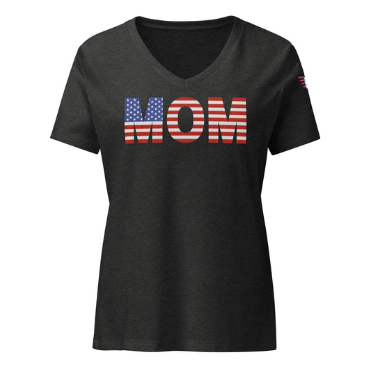 Mom USA - Women’s relaxed v-neck t-shirt