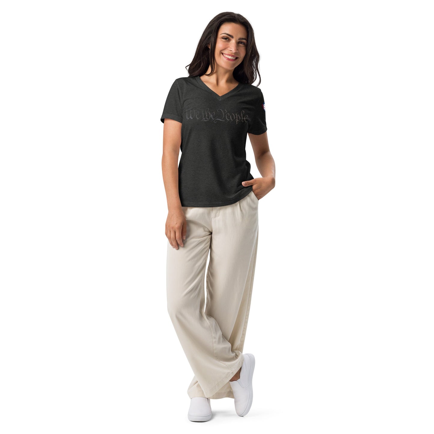 We the people - Women’s relaxed v-neck t-shirt