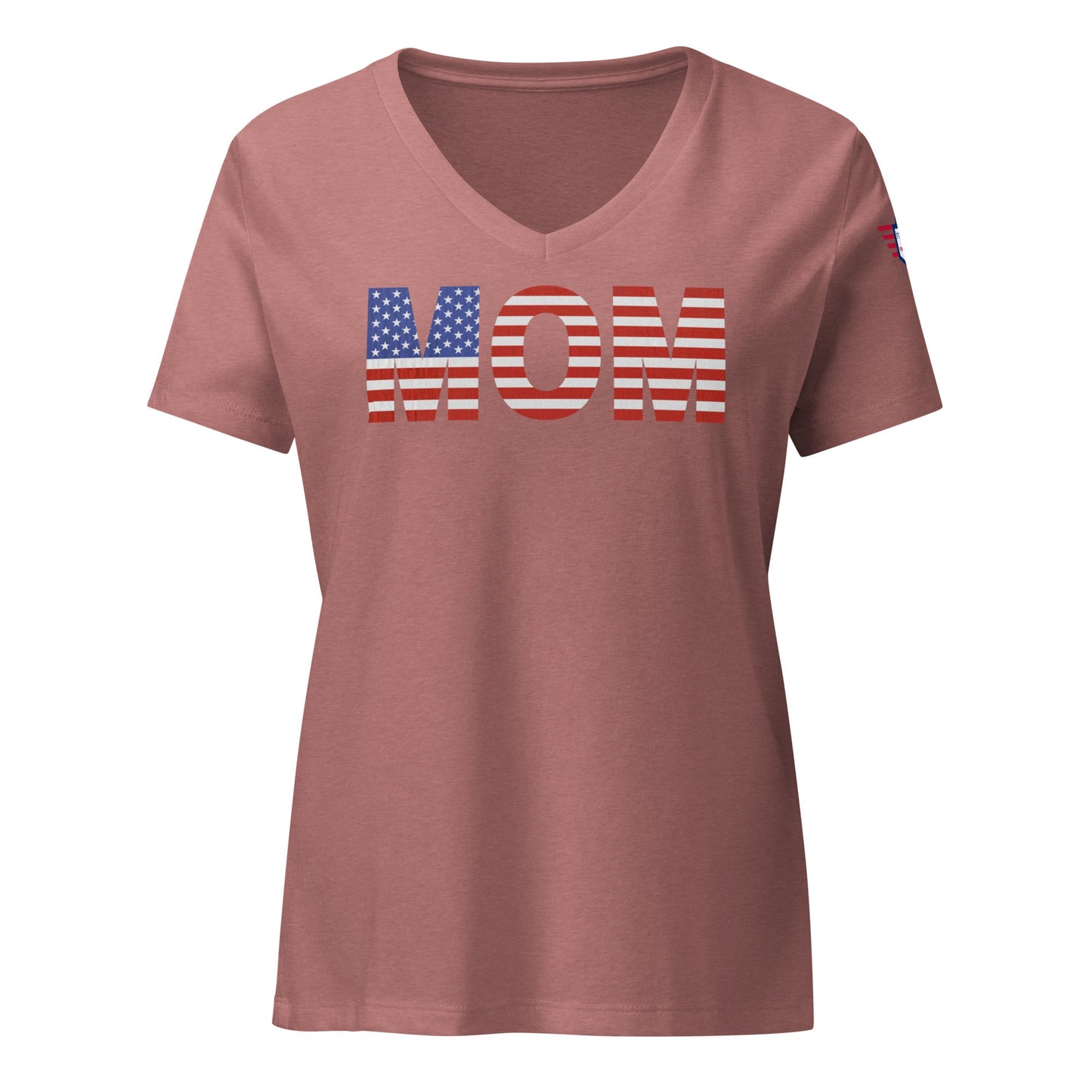Mom USA - Women’s relaxed v-neck t-shirt