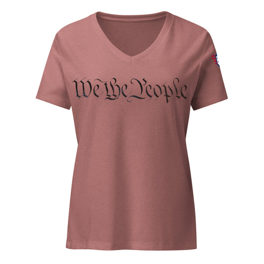 Nosotras el pueblo - Camiseta de mujer con cuello de pico holgada