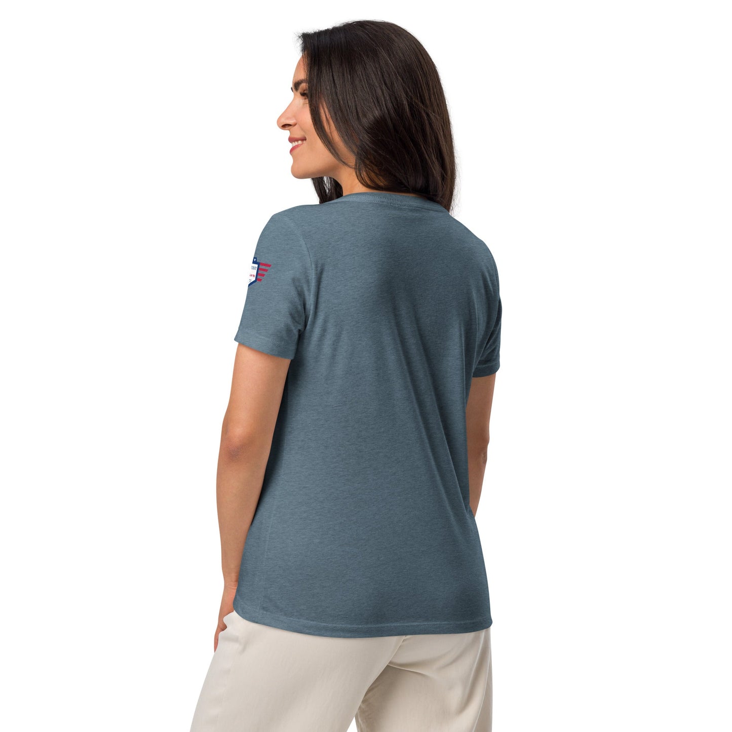 Keep Calm and Dutch on - Women’s relaxed v-neck t-shirt